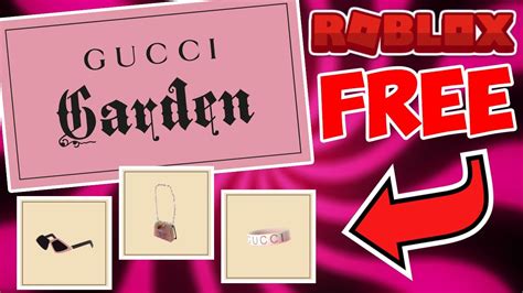 roblox gucci garden free items